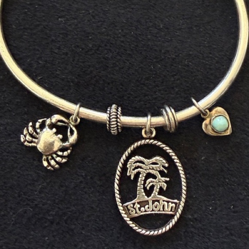 St. John Bangle Bracelet with Charms